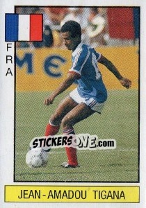 Figurina Jean-Amadou Tigana - Supersport 1986 - Panini