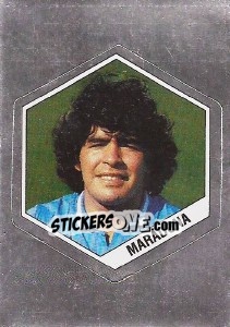 Figurina Maradona - Supersport 1986 - Panini