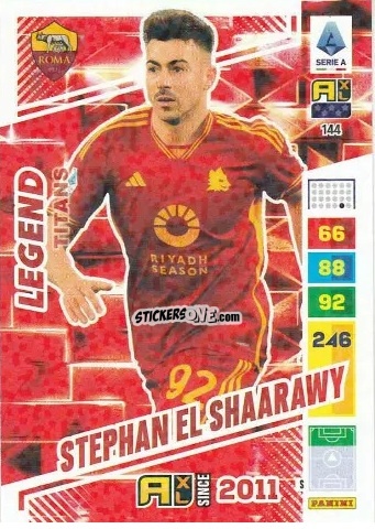 Sticker Stephan El Shaarawy - Calciatori 2023-2024. Adrenalyn XL TITANS n. 144 - Panini
