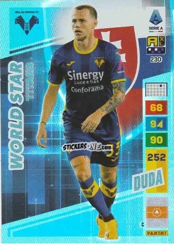 Sticker Ondrej Duda - Calciatori 2023-2024. Adrenalyn XL TITANS n. 230 - Panini