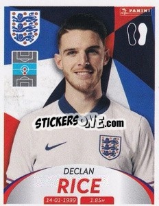 Sticker Declan Rice - Deutschland 2024 & die Bestern aus Europa
 n. 230 - Panini