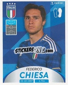 Sticker Federico Chiesa - Deutschland 2024 & die Bestern aus Europa
 n. 257 - Panini