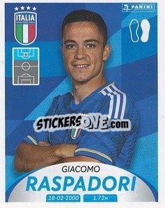 Cromo Giacomo Raspadori - Deutschland 2024 & die Bestern aus Europa
 n. 261 - Panini