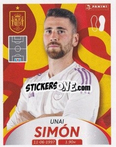 Sticker Unai Simón - Deutschland 2024 & die Bestern aus Europa
 n. 265 - Panini