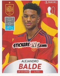 Sticker Alejandro Balde - Deutschland 2024 & die Bestern aus Europa
 n. 267 - Panini