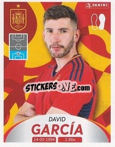 Sticker David García - Deutschland 2024 & die Bestern aus Europa
 n. 269 - Panini
