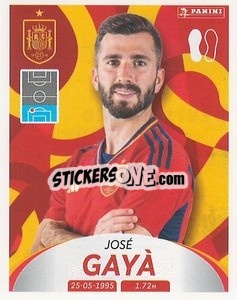 Sticker José Gayà - Deutschland 2024 & die Bestern aus Europa
 n. 270 - Panini