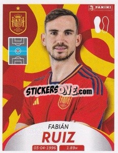 Sticker Fabián Ruiz - Deutschland 2024 & die Bestern aus Europa
 n. 280 - Panini