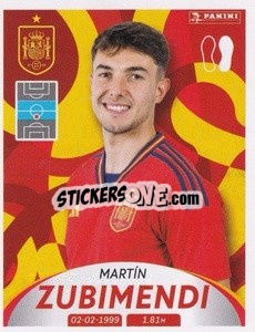 Sticker Martín Zubimendi - Deutschland 2024 & die Bestern aus Europa
 n. 282 - Panini