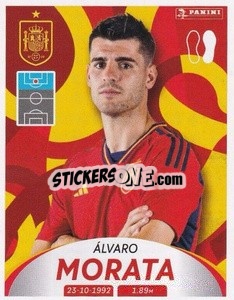 Sticker Álvaro Morata - Deutschland 2024 & die Bestern aus Europa
 n. 286 - Panini