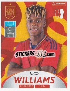 Sticker Nico Williams - Deutschland 2024 & die Bestern aus Europa
 n. 289 - Panini
