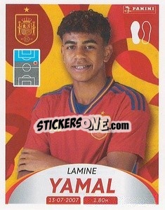 Sticker Lamine Yamal - Deutschland 2024 & die Bestern aus Europa
 n. 290 - Panini