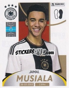 Sticker Jamal Musiala - Deutschland 2024 & die Bestern aus Europa
 n. 37 - Panini