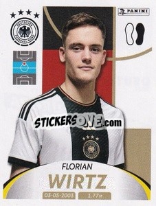 Sticker Florian Wirtz - Deutschland 2024 & die Bestern aus Europa
 n. 39 - Panini