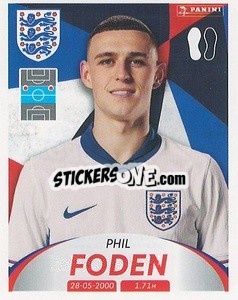 Sticker Phil Foden - Deutschland 2024 & die Bestern aus Europa
 n. 223 - Panini
