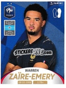 Sticker Warren Zaïre-Emery - Deutschland 2024 & die Bestern aus Europa
 n. 202 - Panini