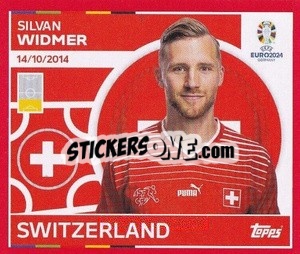 Sticker Silvan Widmer - UEFA Euro 2024. Swiss Edition n. SUI5 - Panini
