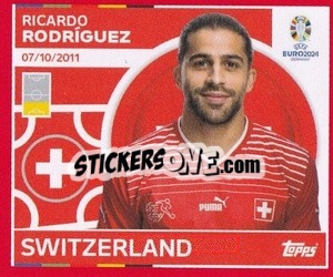 Sticker Ricardo Rodríguez - UEFA Euro 2024. Swiss Edition n. SUI7 - Panini