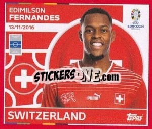 Sticker Edimilson Fernandes - UEFA Euro 2024. Swiss Edition n. SUI10 - Panini