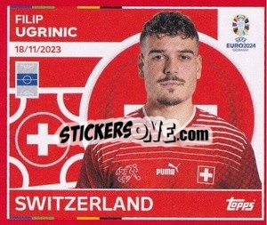 Sticker Filip Ugrinic - UEFA Euro 2024. Swiss Edition n. SUI16 - Panini