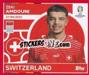 Figurina Zeki Amdouni - UEFA Euro 2024. Swiss Edition n. SUI19 - Panini