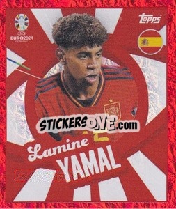 Sticker Lamine Yamal - UEFA Euro 2024. Swiss Edition n. ESP-PTW - Panini