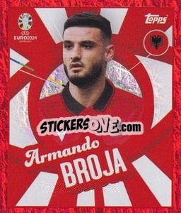 Sticker Armando Broja - UEFA Euro 2024. Swiss Edition n. ALB-PTW - Panini
