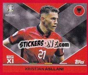 Sticker Kristjan Asllani - UEFA Euro 2024. Swiss Edition n. ALB-TOP2 - Panini