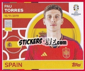 Sticker Pau Torres - UEFA Euro 2024. Swiss Edition n. ESP9 - Panini