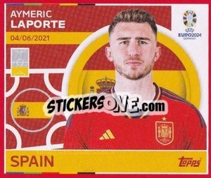 Sticker Aymeric Laporte - UEFA Euro 2024. Swiss Edition n. ESP10 - Panini
