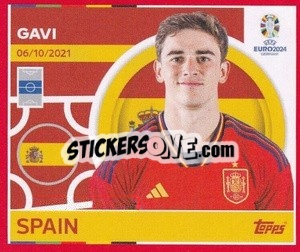 Sticker Gavi - UEFA Euro 2024. Swiss Edition n. ESP11 - Panini