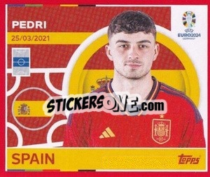 Sticker Pedri - UEFA Euro 2024. Swiss Edition n. ESP12 - Panini