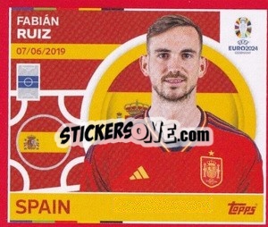 Sticker Fabián Ruiz - UEFA Euro 2024. Swiss Edition n. ESP14 - Panini