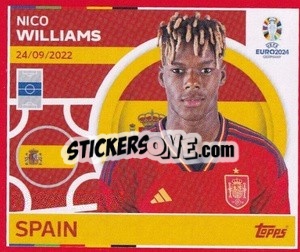 Sticker Nico Williams - UEFA Euro 2024. Swiss Edition n. ESP15 - Panini