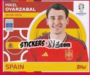 Cromo Mikel Oyarzabal - UEFA Euro 2024. Swiss Edition n. ESP16 - Panini