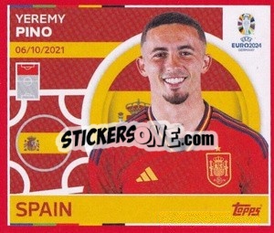 Sticker Yeremy Pino - UEFA Euro 2024. Swiss Edition n. ESP18 - Panini