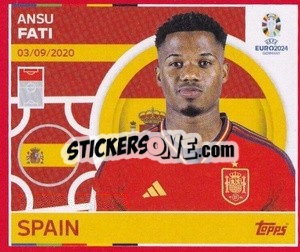 Sticker Ansu Fati - UEFA Euro 2024. Swiss Edition n. ESP20 - Panini
