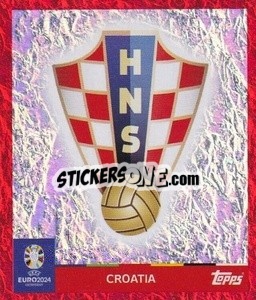 Sticker Emblem - UEFA Euro 2024. Swiss Edition n. CRO1 - Panini