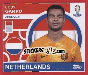 Sticker Cody Gakpo - UEFA Euro 2024. Swiss Edition n. NED18 - Panini