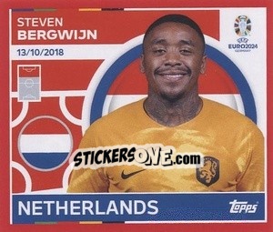 Sticker Steven Bergwijn - UEFA Euro 2024. Swiss Edition n. NED20 - Panini