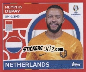Sticker Memphis Depay - UEFA Euro 2024. Swiss Edition n. NED21 - Panini