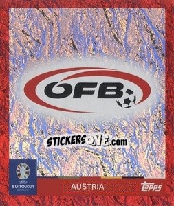 Sticker Emblem - UEFA Euro 2024. Swiss Edition n. AUT1 - Panini