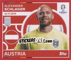Sticker Alexander Schlager - UEFA Euro 2024. Swiss Edition n. AUT4 - Panini