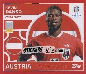 Sticker Kevin Danso - UEFA Euro 2024. Swiss Edition n. AUT9 - Panini