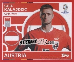 Sticker Sasa Kalajdzic - UEFA Euro 2024. Swiss Edition n. AUT19 - Panini