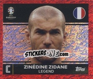 Sticker Zinedine Zidane - UEFA Euro 2024. Swiss Edition n. FRA2 - Panini
