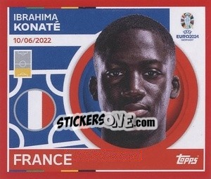 Sticker Ibrahima Konaté - UEFA Euro 2024. Swiss Edition n. FRA5 - Panini