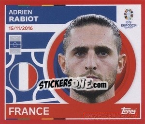 Sticker Adrien Rabiot - UEFA Euro 2024. Swiss Edition n. FRA15 - Panini