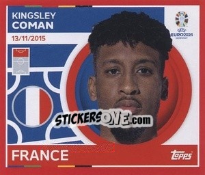 Sticker Kingsley Coman - UEFA Euro 2024. Swiss Edition n. FRA19 - Panini