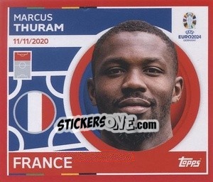 Sticker Marcus Thuram - UEFA Euro 2024. Swiss Edition n. FRA21 - Panini